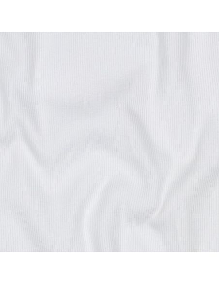 Tecido jersey canelado - Branco