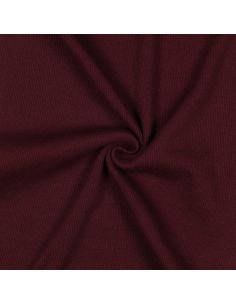Tecido jersey canelado - Bordeaux