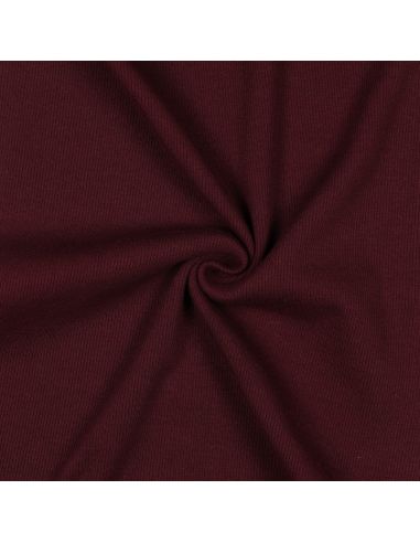 Tecido jersey canelado - Bordeaux