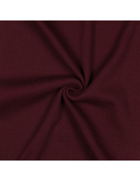 Tecido jersey canelado - Bordeaux