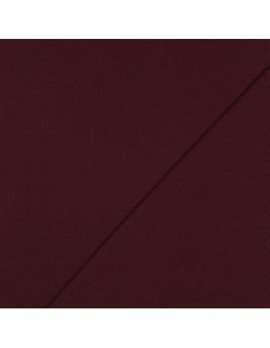 Tecido jersey canelado - Bordeaux