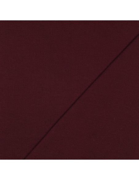 Tecido jersey canelado - Bordeaux