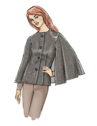 Molde de capa - Butterick 6603