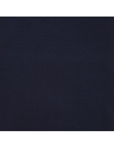 Tecido jersey canelado - Azul marinho