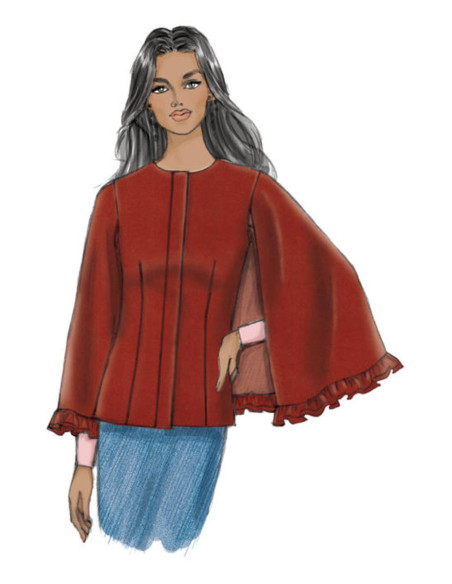 Molde de capa - Butterick 6603