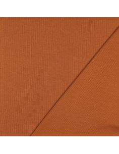 Tecido jersey canelado - Tijolo 2