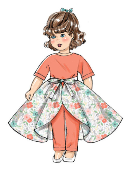Molde de roupa para boneca - Butterick 6606