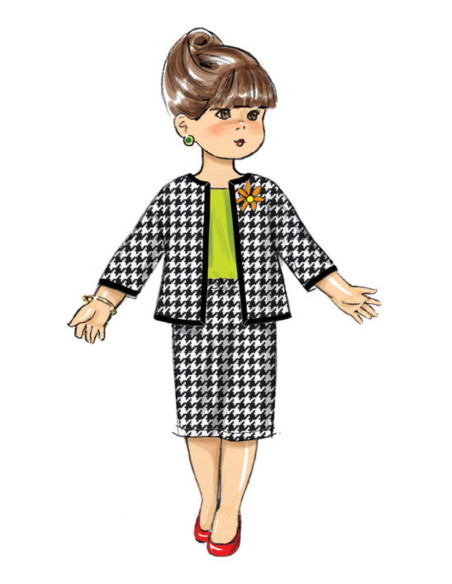 Molde de roupa para boneca - Butterick 6606