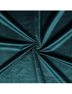 Tecido de veludo de luxo para estofados - Azul petróleo