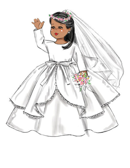 Molde de roupa para boneca - Butterick 6606