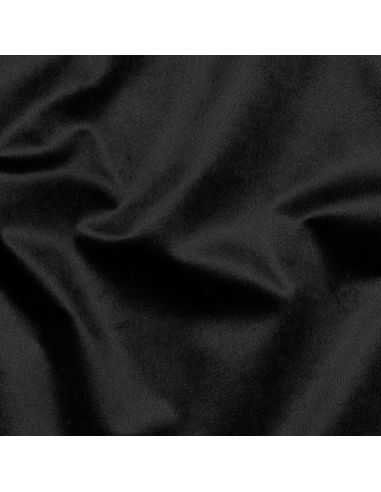 Tecido veludo de luxo para estofados - Preto