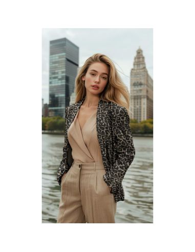 Tecido jacquard - Animal