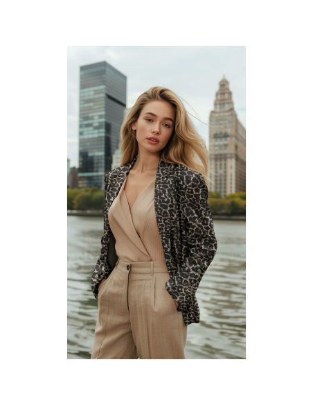 Tecido jacquard - Animal