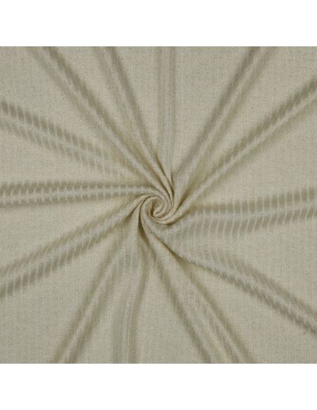 Tecido de malha canelada lurex - Cru dourado