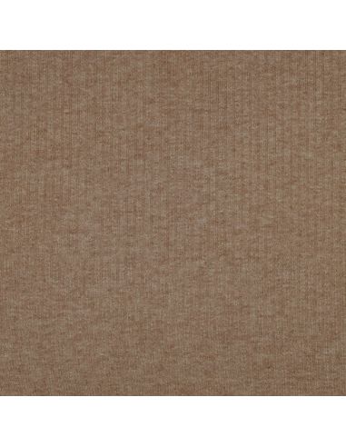 Tecido de malha canelada lurex - Bege dourado
