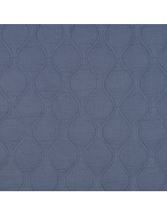 Tecido acolchoado gaze dupla - Azul jeans 2