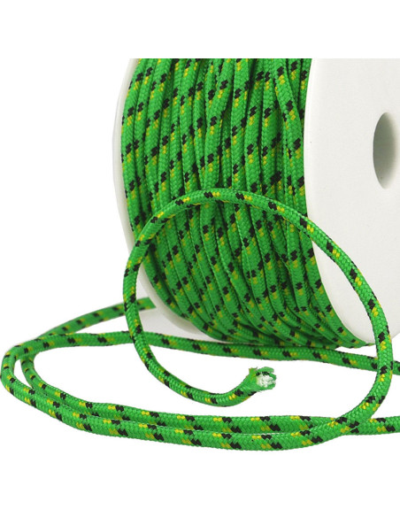 Cordão multicolorido esporte - Verde, preto e amarelo