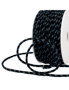Cordão multicolorido esporte - Preto, azul e branco