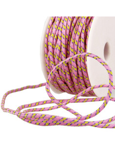 Cordão multicolorido esportivo - Rosa, amarelo e roxo