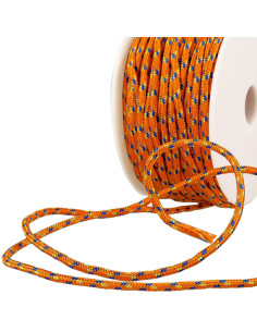 Cordão multicolorido esportivo - Laranja, azul e amarelo