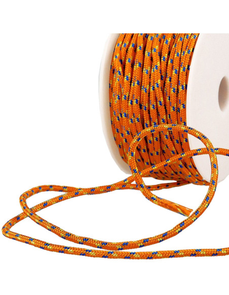 Cordão multicolorido esportivo - Laranja, azul e amarelo