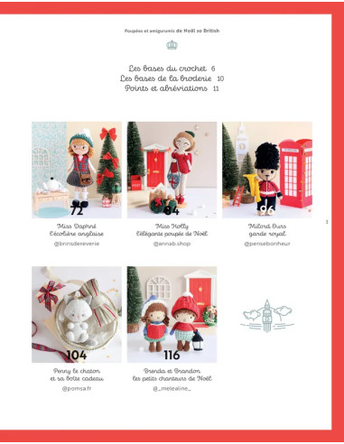 Livro bonecas & amigurumis de Natal so British