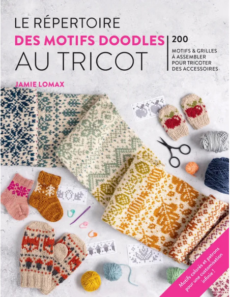 Livro o diretório de padrões de doodles em tricô