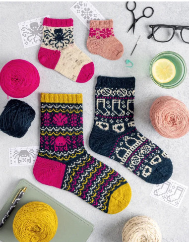 Livro o diretório de padrões de doodles em tricô