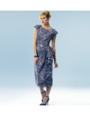 Molde de vestido e cinto - Butterick 5880