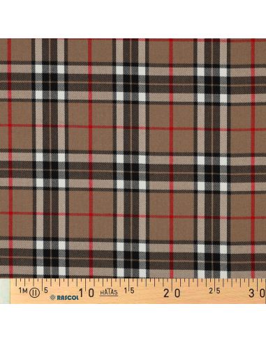 Tecidos tartan escoceses - Camel