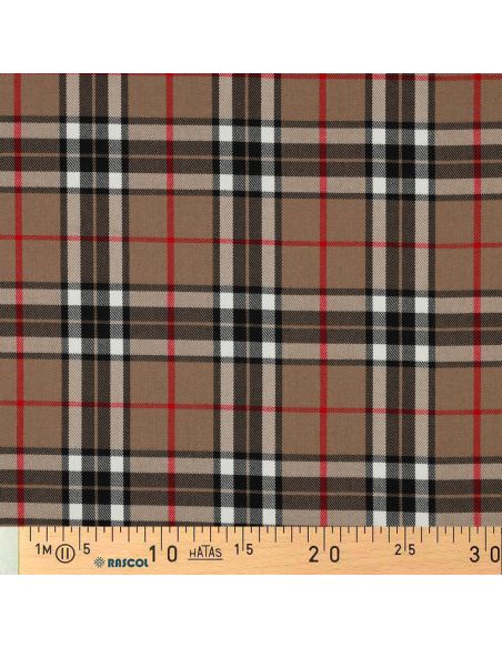Tecidos tartan escoceses - Camel