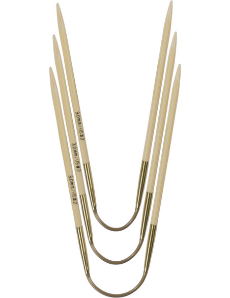 Conjunto de agulhas addiCraSyTrio Bamboo Short