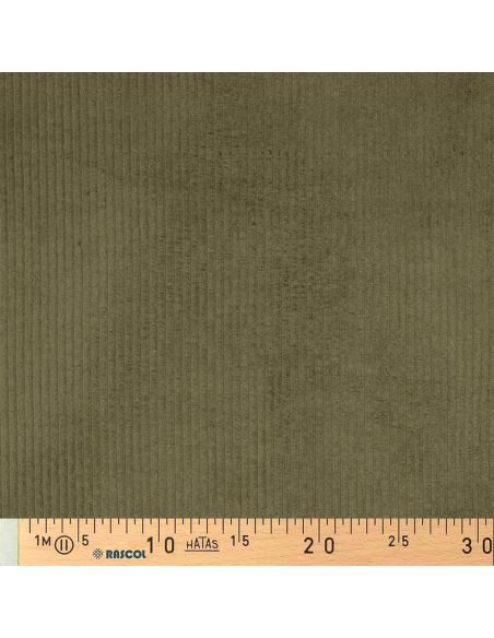 Tecido de veludo cotelê de algodão - Verde militar