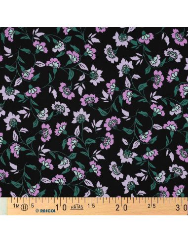 Tecido viscose pesado stretch Rosella - Preto