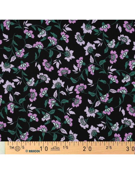 Tecido viscose pesado stretch Rosella - Preto