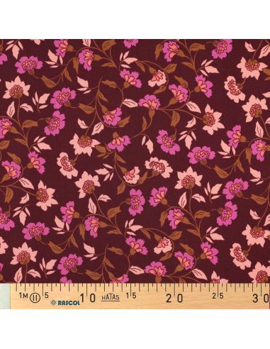 Tecido viscose pesado stretch Rosella - Bordeaux