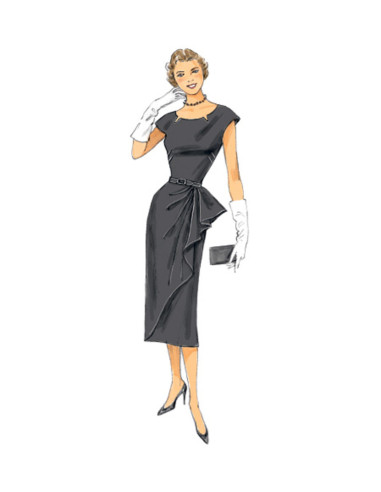 Molde de vestido e cinto - Butterick 5880