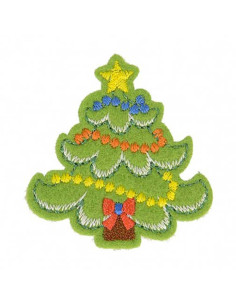 Emblema termocolante de Natal - Árvore de Natal