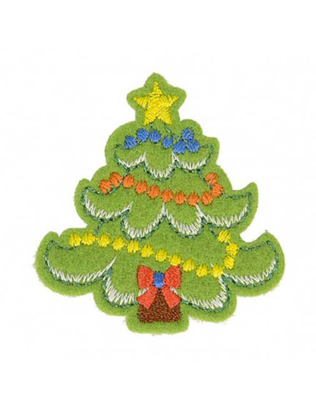 Emblema termocolante de Natal - Árvore de Natal