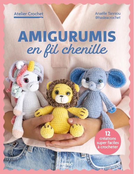 Livro de amigurumis em fio chenille