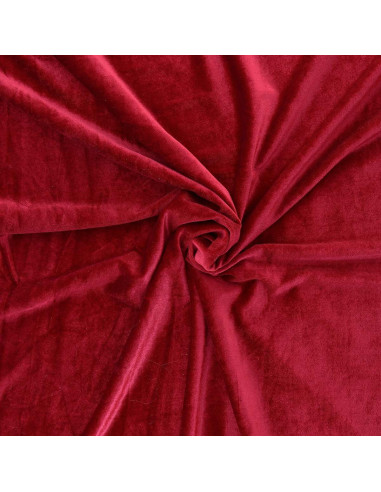 Tecido veludo stretch - Vermelho