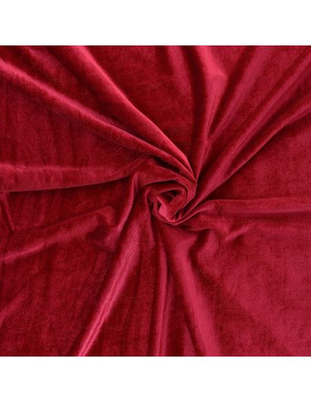 Tecido veludo stretch - Vermelho