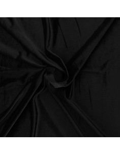Tecido veludo elástico - Preto