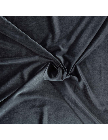 Tecido veludo stretch - Antracite