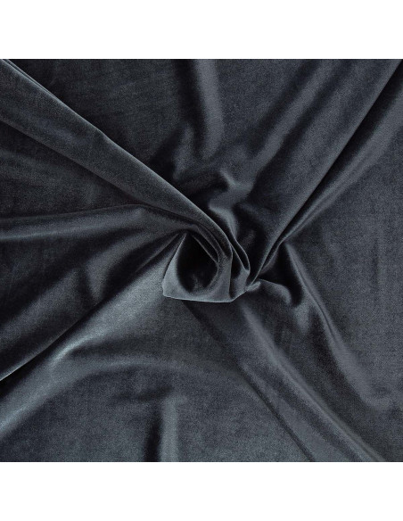 Tecido veludo stretch - Antracite