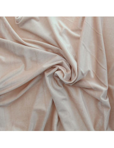Tecido veludo stretch - Rosa pó