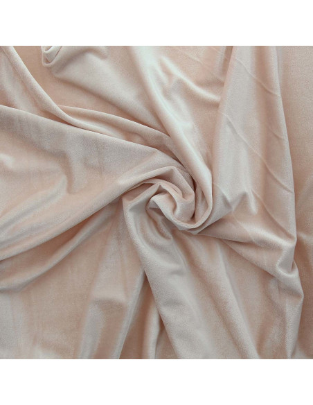 Tecido veludo stretch - Rosa pó