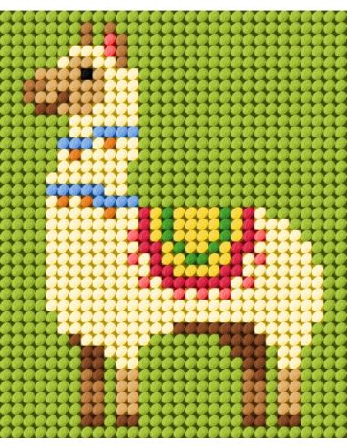 Kit de bordado infantil - Pequeno lama