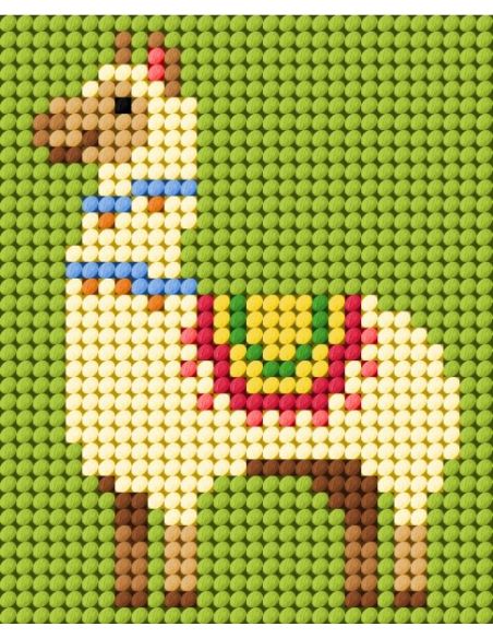 Kit de bordado infantil - Pequeno lama