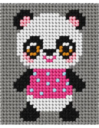 Kit de tela infantil - Minha amiga panda